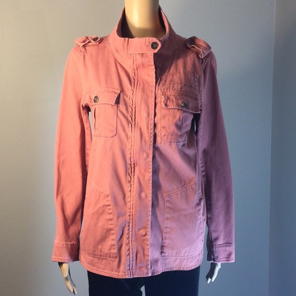 Kersh Jackets & Coats Kersh Burntorange Militarystyle Denim Jacket